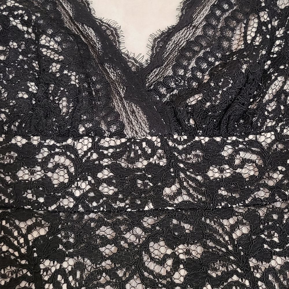 WHBM black lace dress size 10 - Picture 5 of 14